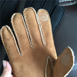 China De echte Lamswol Vrouwelijke Warmste Schapehuid Gloves dik Bont met Vinger leverancier