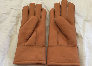 China De echte Bruine Warmste Schapehuid van Shearling Gloves de Grootte van M/l-voor Jonge geitjes/Volwassenen leverancier