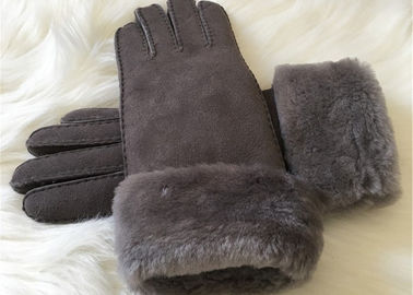 China De Shearlingsschapehuid Gloves van het de Dameslam van Hand de Naaiende Vrouwen Handschoenen van de het Bontwinter leverancier