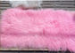 Mongoolse Echte de Schapehuidwol 60*120cm van de Schapehuiddeken 100% verfte Roze Kleuren Vrije Steekproeven leverancier