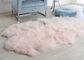 Roze Krullende de Deken Comfortabele Tegen het krimpen van de Haar Buitengewoon brede Schapehuid voor Huisvloer leverancier
