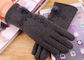 Van micro- de Vachthandschoenen Fluweelvrouwen, Zachte Smatouch-Handschoenen met Bontvoering leverancier