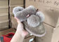 De lichtrose Zachte Enige Pantoffels van de Schapenwol voor Slaapkamer, het Huispantoffels van Vrouwen leverancier