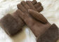 Bowie shearling-gevoerde van het de handschoenen dubbele gezicht van het suèdeleer gevoerde het leerhandschoenen bont leverancier