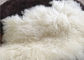 Het lange de wol Mongoolse witte bont Materiral van Haar Natuurlijke krullende schapen voor bed werpt leverancier
