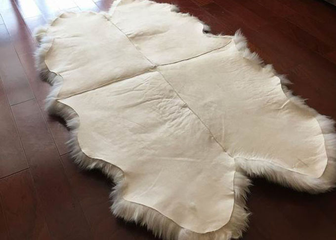 De lange de Deken Merinoswol van de Haar Witte Australische Schapehuid voor Woonkamer werpt