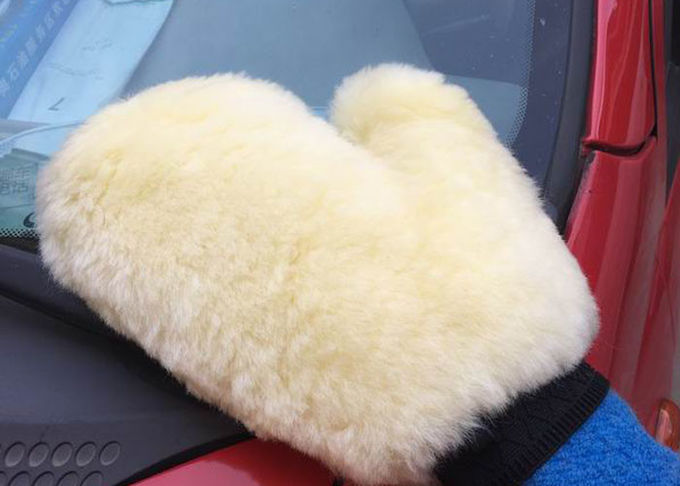 Mitt van de schapehuidautowasserette Auto die Super zachte echte de schapehuidwol detailleren van 100%