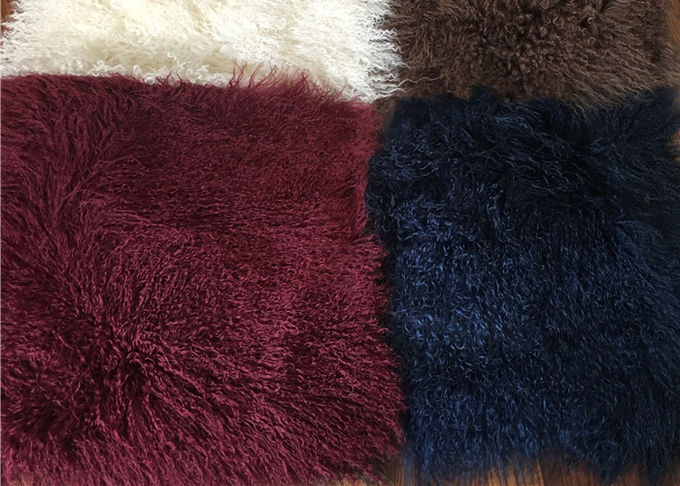 Het bed werpt Algemene Mongoolse Warme Zacht van de Schapehuiddeken met Ruwe/Geverfte Kleur