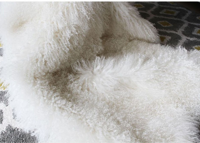 Mongoolse Lange Echte Schapehuiddeken Comfortabel voor Huis Textil/het Maken van Kledingstuk
