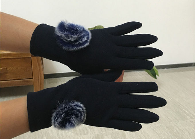 De donkere Grijze Handschoenen van het Damestouche screen, de Winterhandschoenen met Touch screenvingers 