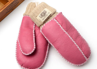 China Handschoenen van de hand de Wassende Warmste Schapehuid/de Gehaakte Kleine Vuisthandschoenen van de Jonge geitjesvacht leverancier