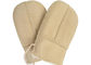 Handschoenen van de Handcrafted de Warmste Schapehuid, de Vuisthandschoenen van het Lamsshearling van Handsewn Sueded van Vrouwen leverancier