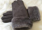 De Shearlingsschapehuid Gloves van het de Dameslam van Hand de Naaiende Vrouwen Handschoenen van de het Bontwinter leverancier