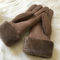 De Shearlingsschapehuid Gloves van het de Dameslam van Hand de Naaiende Vrouwen Handschoenen van de het Bontwinter leverancier