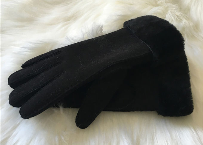 UGG-van de Handschoenenvrouwen van de Stijl de Echte Schapehuid Handschoen van het het Lamsbont Gevoerde Werk van Shearling